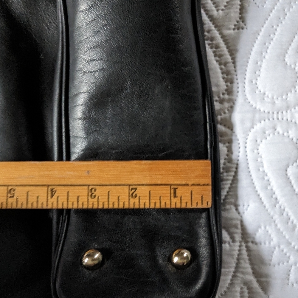 DKNY double zipper cross body purse/bag leather - Picture 6 of 16